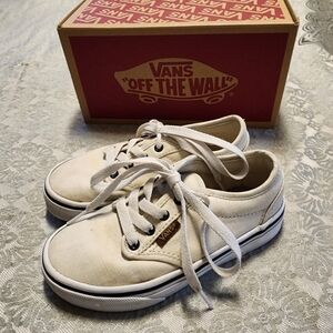 Vans Atwood Kids Cream Canvas Sneakers